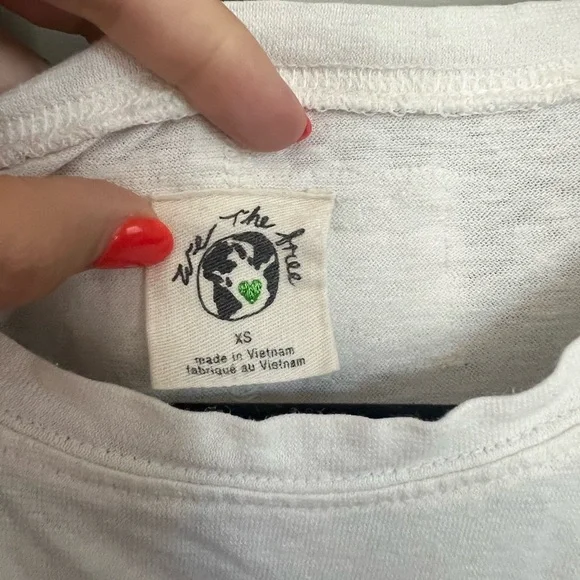 Care FP Morning Noon And Night Hemp Long Sleeve White Tee - Picture 6 of 9